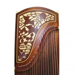 Eason Music Store Popular African Violet Sandalwood "Duo Cranes" 21# Guzheng By Shanghai Dunhuang Yun