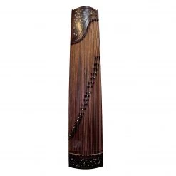 Eason Music Store Exquisite Yellow Sandalwood "Shell Inlay Vines " 21# Guzheng By Shanghai Dunhuang Yun 8 Eason Music Store Exquisite Yellow Sandalwood