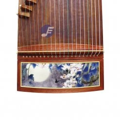 Eason Music Store Popular Rosewood "Moon-Bathed Flowers" 21# Guzheng By Shanghai Dunhuang Yun