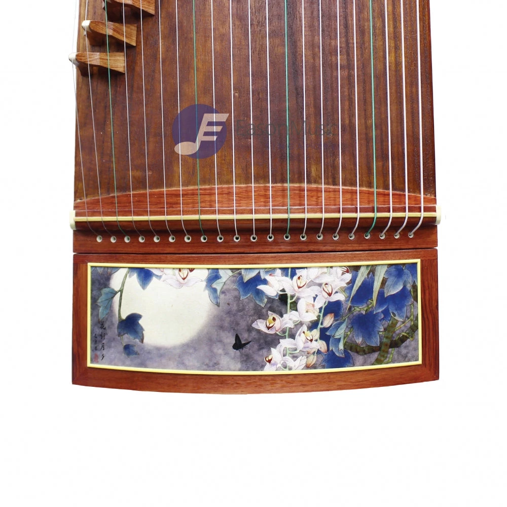 Eason Music Store Popular Rosewood "Moon-Bathed Flowers" 21# Guzheng By Shanghai Dunhuang Yun 4 Eason Music Store Popular Rosewood "Moon-Bathed Flowers" 21# Guzheng By Shanghai Dunhuang Yun