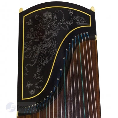 Eason Music Store Concert Black Sandalwood "Moon Goddess" 21# Guzheng By Shanghai Dunhuang Yun 3 Eason Music Store Concert Black Sandalwood "Moon Goddess" 21# Guzheng By Shanghai Dunhuang Yun
