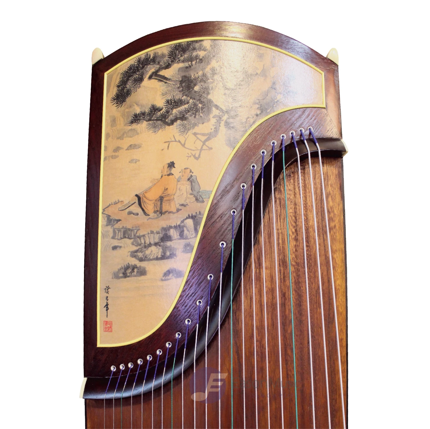 Eason Music Store Starter Manchurian Ash Wood "Scholar" 21# Guzheng By Shanghai Dunhuang Yun 3 Eason Music Store Starter Manchurian Ash Wood "Scholar" 21# Guzheng By Shanghai Dunhuang Yun