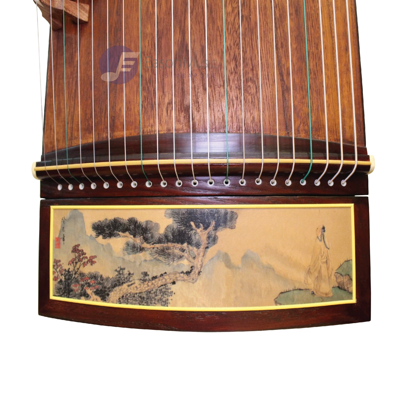 Eason Music Store Starter Manchurian Ash Wood "Scholar" 21# Guzheng By Shanghai Dunhuang Yun 4 Eason Music Store Starter Manchurian Ash Wood "Scholar" 21# Guzheng By Shanghai Dunhuang Yun