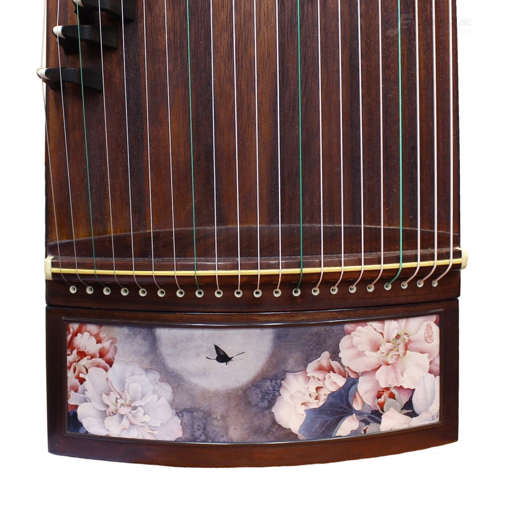 Eason Music Store Concert Premium Rosewood "Moonlit Flowers" 21# Guzheng By Shanghai Dunhuang Yun 4 Eason Music Store Concert Premium Rosewood "Moonlit Flowers" 21# Guzheng By Shanghai Dunhuang Yun