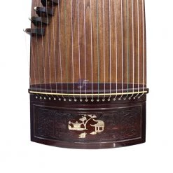 Eason Music Store Exquisite Yellow Sandalwood "Sleeping Beauty " 21# Guzheng By Shanghai Dunhuang Yun