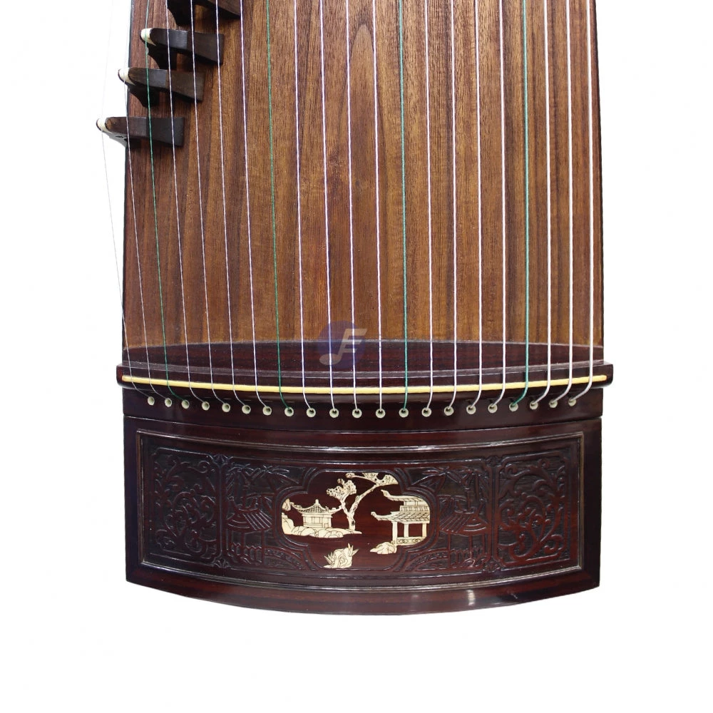 Eason Music Store Exquisite Yellow Sandalwood "Reading Lovers" 21# Guzheng By Shanghai Dunhuang Yun 4 Eason Music Store Exquisite Yellow Sandalwood "Reading Lovers" 21# Guzheng By Shanghai Dunhuang Yun