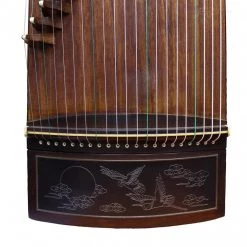Eason Music Store Professional Black Rosewood "Silver Slivers" 21# Guzheng By Shanghai Dunhuang Yun
