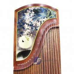 Eason Music Store Popular Rosewood "Moon-Bathed Flowers" 21# Guzheng By Shanghai Dunhuang Yun