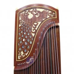 Eason Music Store Popular Rosewood "Shell Inlay Peacock" 21# Guzheng By Shanghai Dunhuang Yun