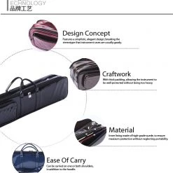 Eason Music Store Enamel Leather Double Erhu Bag By Jiayue