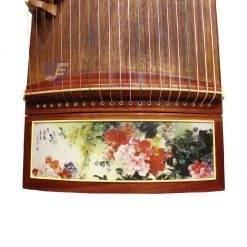 Eason Music Store Popular African Violet Sandalwood "Spring Blossoms" 21# Guzheng By Shanghai Dunhuang Yun
