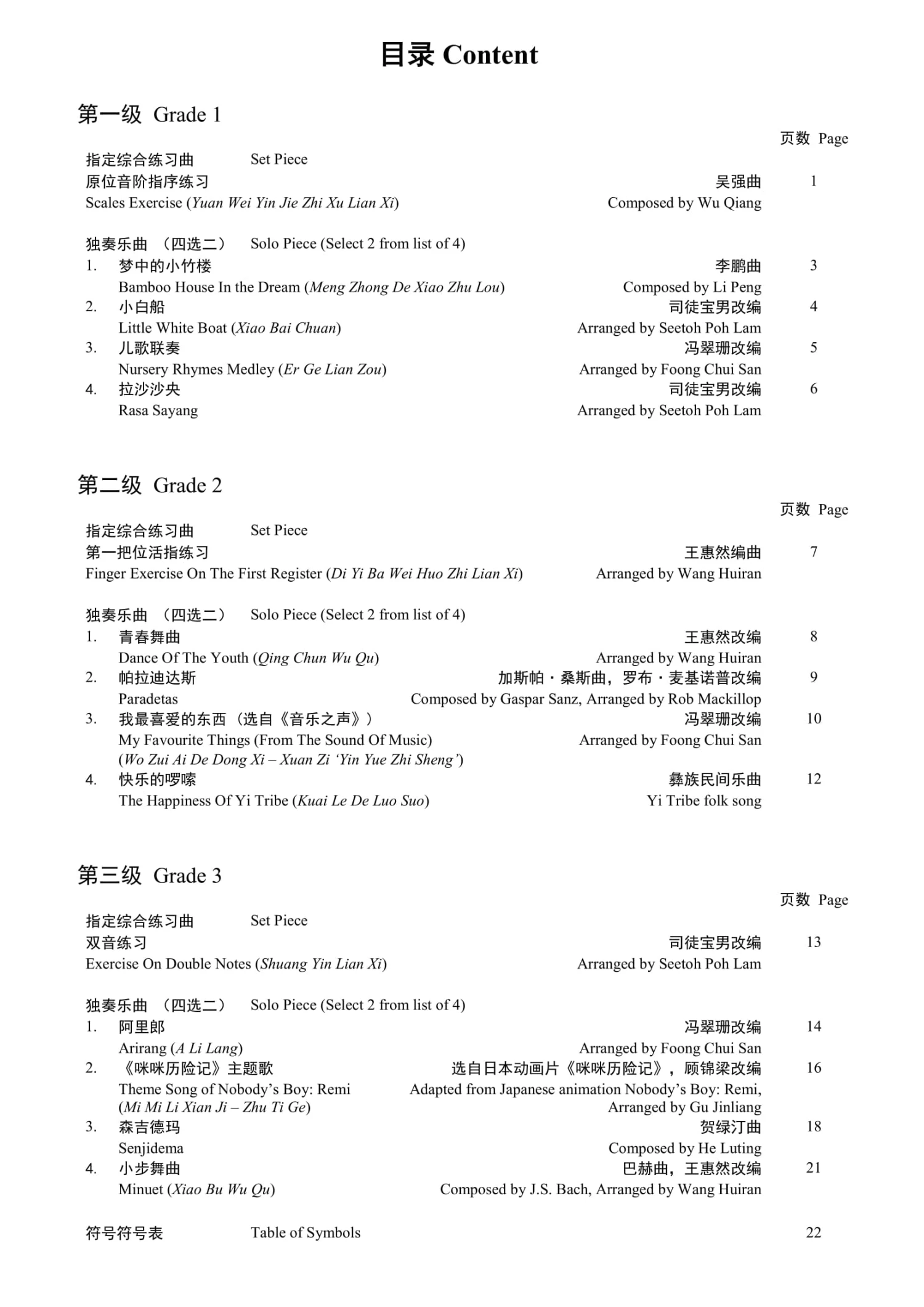 Eason Music Store Liuqin Teng CI Examination Grades 1-3 4 Eason Music Store Liuqin Teng CI Examination Grades 1-3