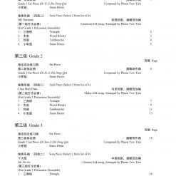 Eason Music Store Percussion Teng CI Examination Grades 1-3 Books DVDsPercussion