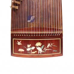 Eason Music Store Popular African Violet Sandalwood "Shell Inlay Mandarin Duck" 21# Guzheng By Shanghai Dunhuang Yun