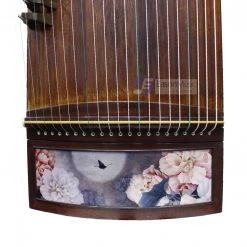 Eason Music Store Professional Black Rosewood "Moonlit Flowers" 21# Guzheng By Shanghai Dunhuang Yun