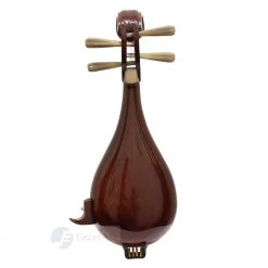Eason Music Store Concert Rosewood Liuqin By Shanghai Dunhuang With White Buffalo Horn Pegs